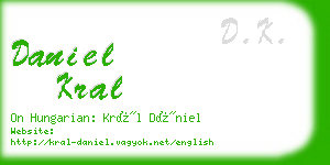 daniel kral business card